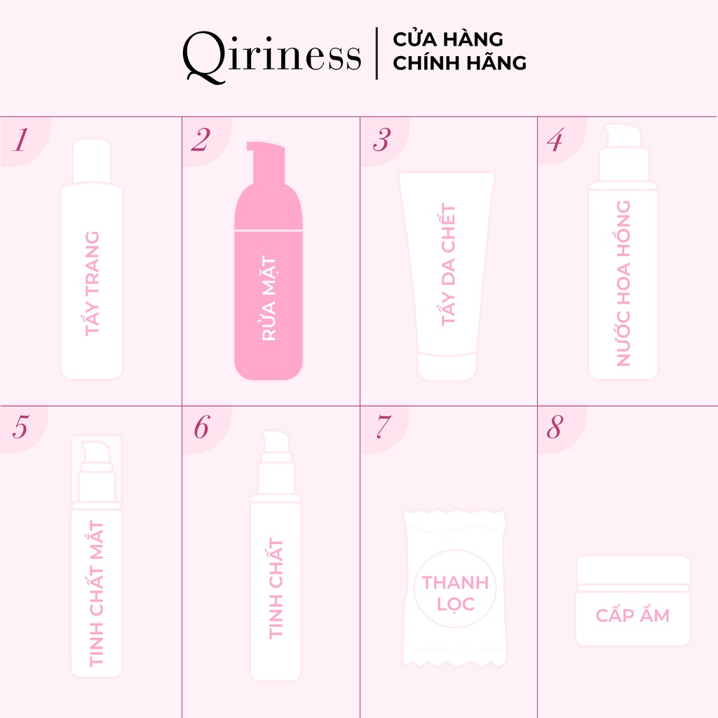 Sữa rửa mặt cấp ẩm Qiriness Exquisite Cleansing Milk 200ml
