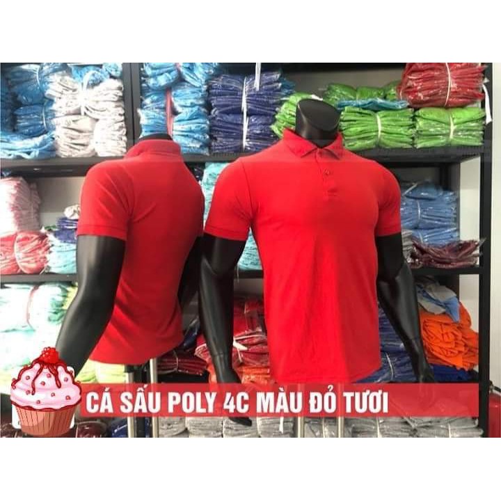 ÁO ĐÔI CỔ TRỤ POLY THÁI 4 CHIỀU - NHẬN LÀM ÁO NHÓM- ÁO LỚP- ĐỒNG PHỤC CTY