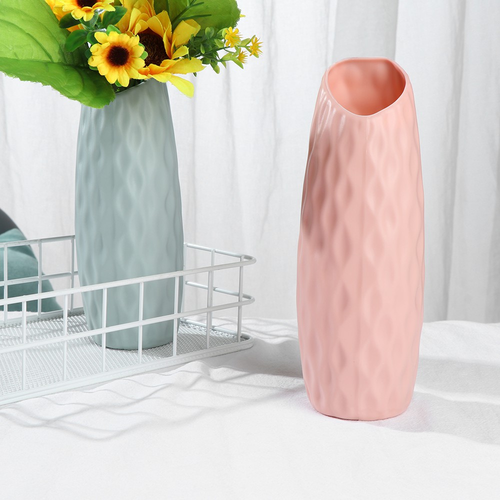 Bình cắm hoa khô bằng nhựa giả gốm dùng để trang trí phòng khách gia đình