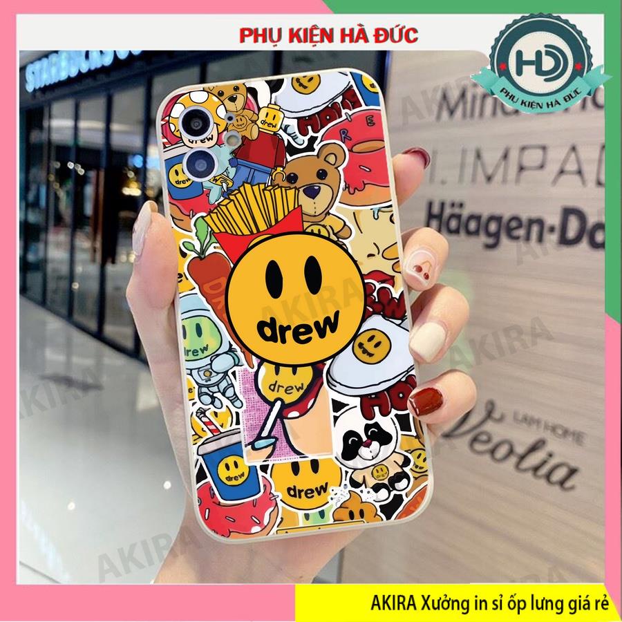 ốp lưng drew 66 , 67 dẻo mềm cạnh vuông bảo vệ camera cho dòng máy iphone Akira case