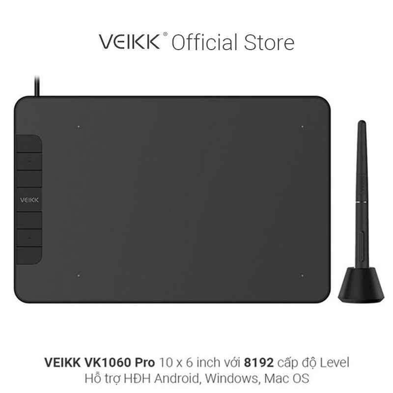 Bảng vẽ điện tử VEIKK VK1060 Pro - KT 10x6 Inch tương thích với Android thumbnail