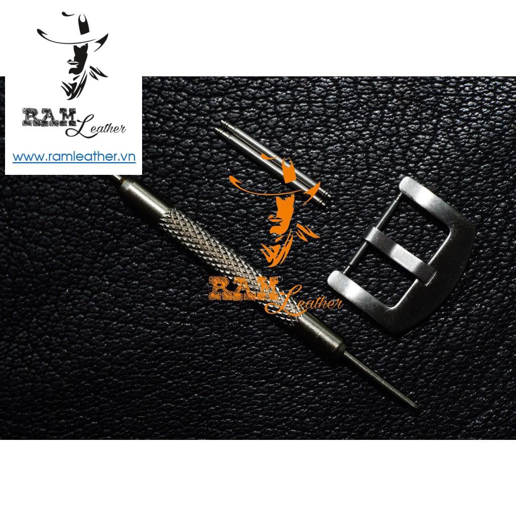 TẤM LÓT DÂY ĐỒNG HỒ BUNDSTRAP RAM b2 VÀNG SỮA-CHÍNH HÃNG RAM LEATHERĐỦ SIZE . .