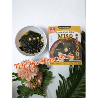 Combo 3 hộp Canh rong biển Miso ăn liền (canh Miso) - Chay hay mặn đều dùng được, dùng cho trẻ em dc - thucphamduongsinh