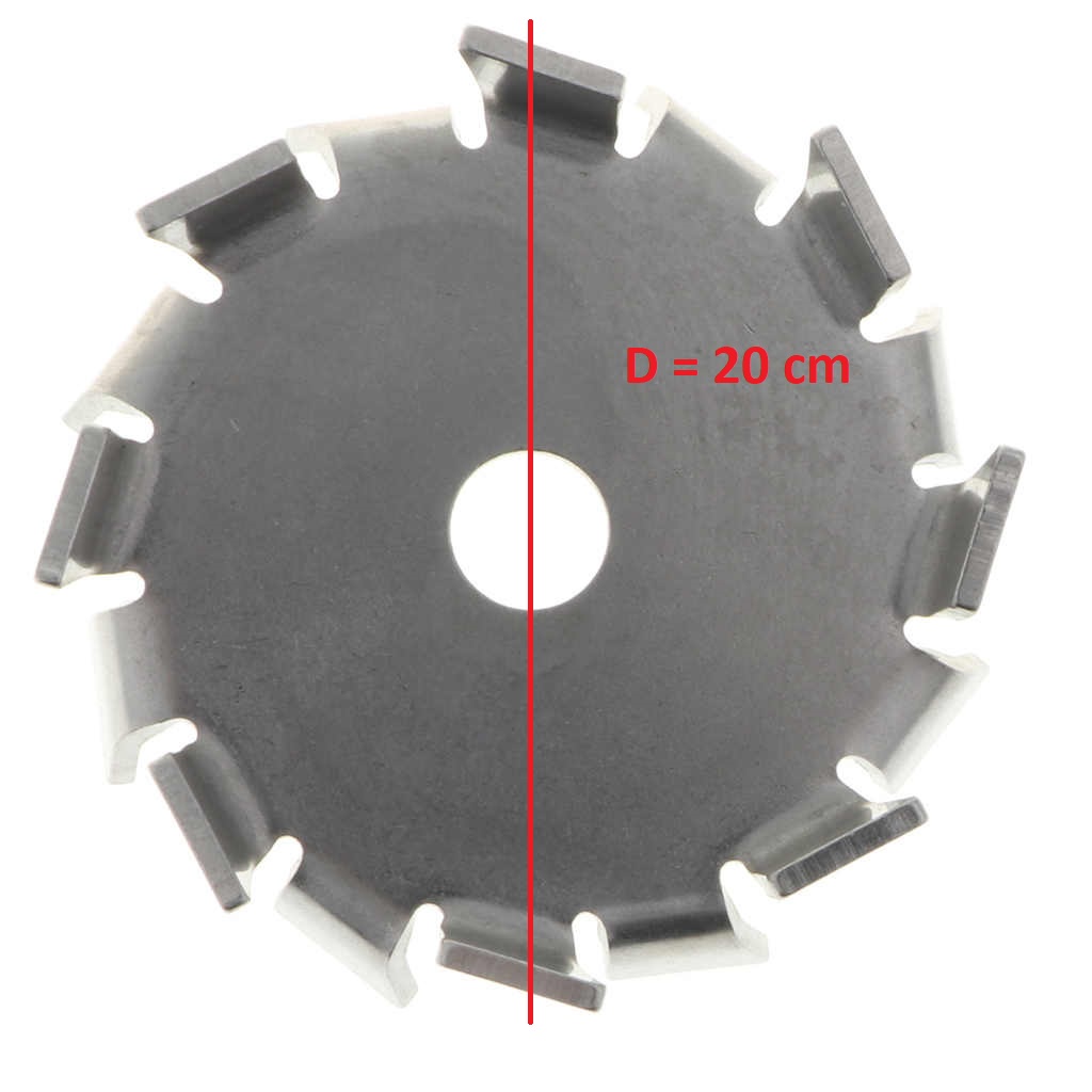 Cánh Khuấy Đĩa Cạnh Chém Đường Kính 20 cm Inox 304 - Thương hiệu Bách Hóa Môi Trường