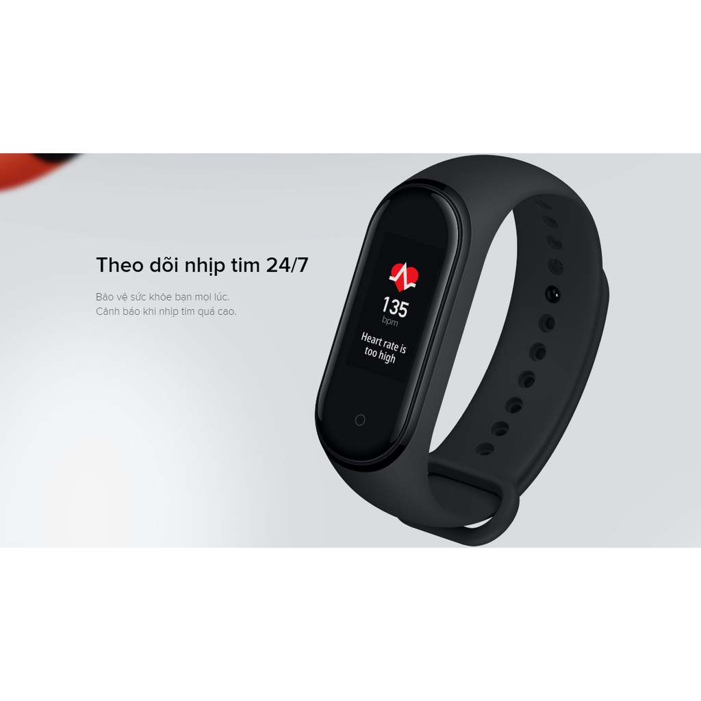 Vòng Đeo Tay Thông Minh Xiaomi Mi Band 4 - Hàng Chính Hãng Digiworld