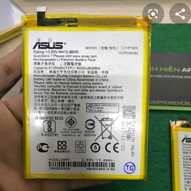 Pin Asus Zenfone 3 Max 5.5 Inch X00DD, ZC553KL 4120mAh - Bảo hành 3 tháng