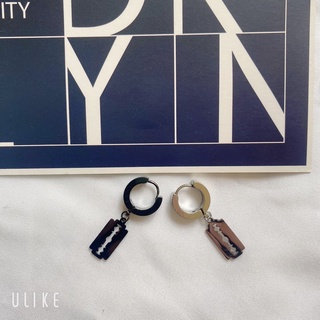 Khuyên tai titanium unisex phong cách/ bông tai hình dáng độc lạ moonshine