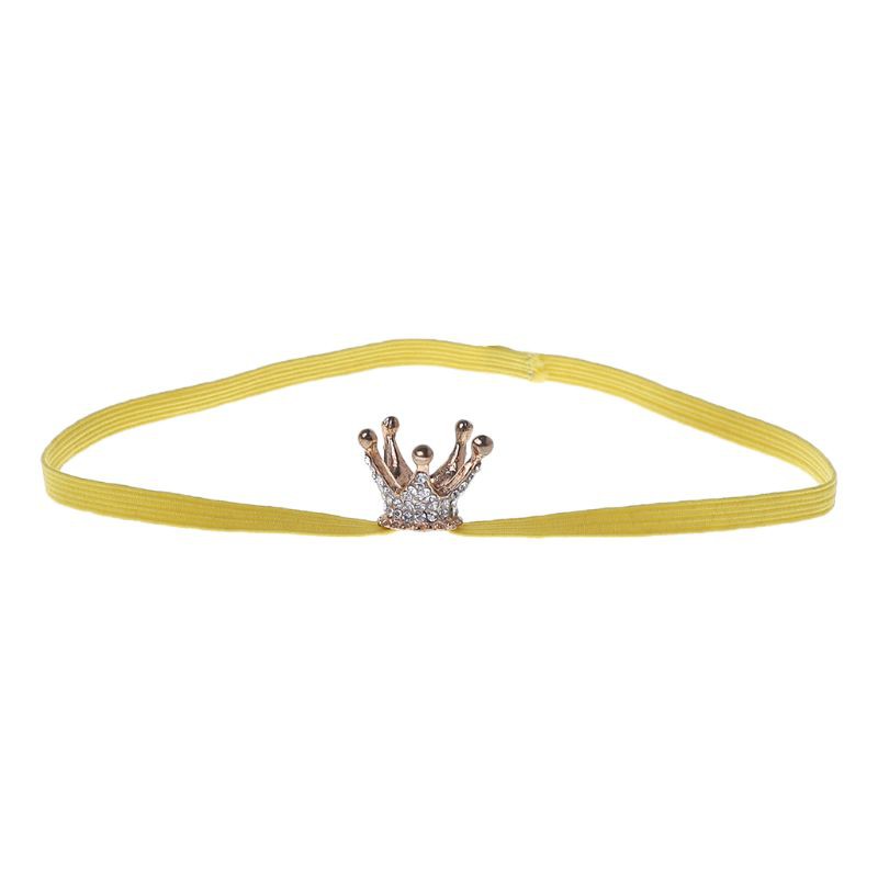 Băng đô vương miện đính đá lấp lánh đơn giản cho bé