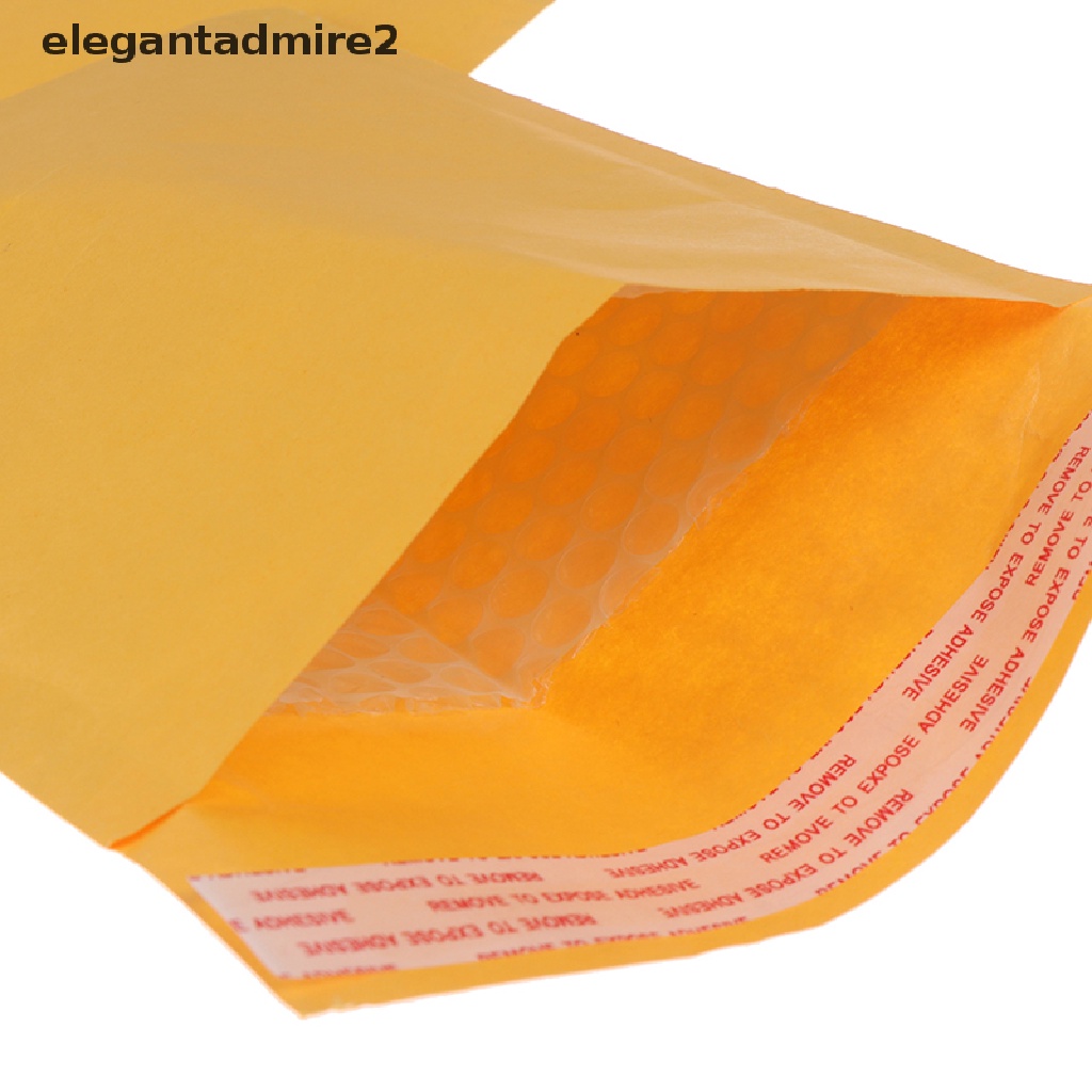 [gele] 10Pcs yellow kraft bubble mailers padded envelopes self seal shipping bags [ele]