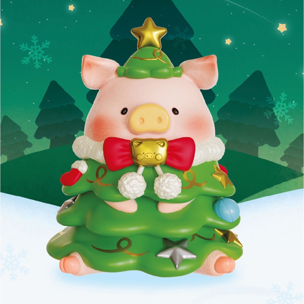 52TOYS Lulu the Piggy Christmas Land Blind Box Doll Canned Pig Figure Ornaments Gift 52 Mô Hình Chú Heo Trang Trí Giáng Sinh