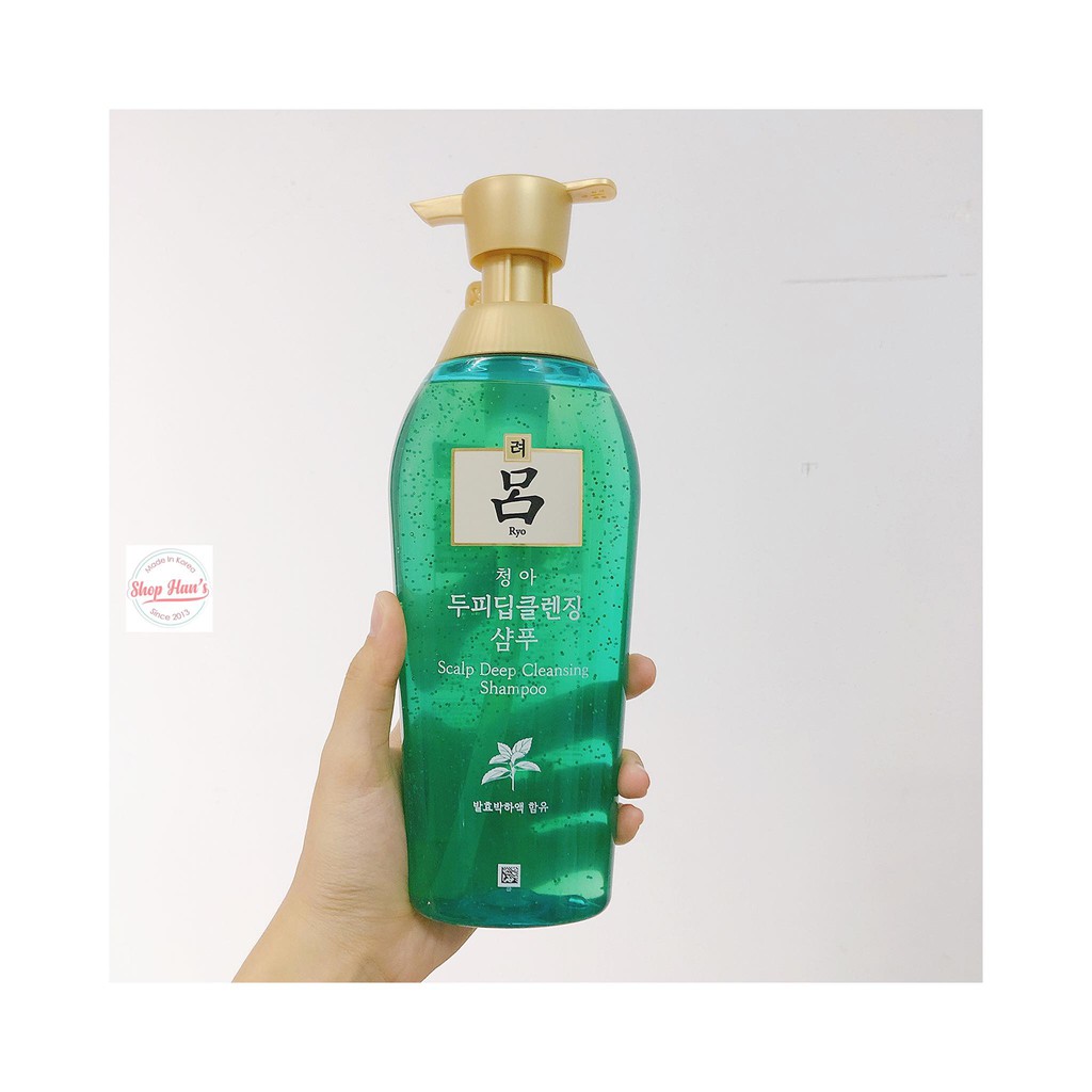 Combo Gội+Xả Ryo Hàn Quốc (xanh) 500ml