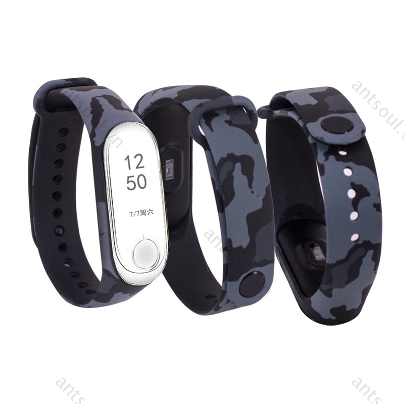 Dây Đeo Silicon Nhiều Màu Cho Đồng Hồ Thông Minh Xiaomi Mi Band 3 4 Band3 Band4 Strap