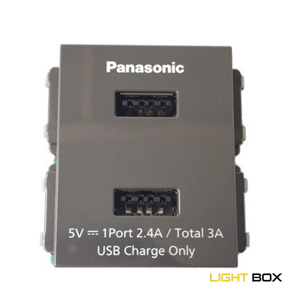 Ổ cắm USB Panasonic Xám WEF11821H 3A