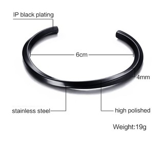 Vòng tay Cuff Titan không gỉ