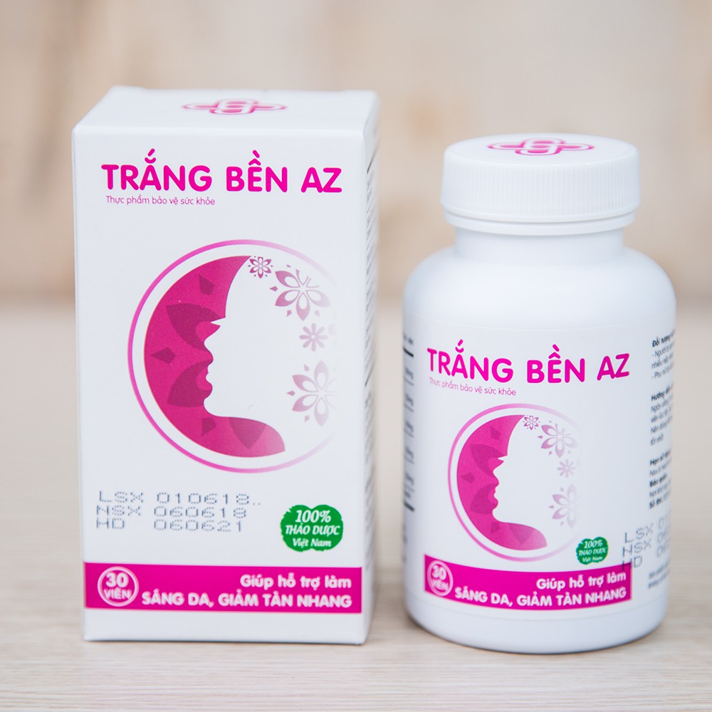 Viên Uống Trắng Bền AZ - Dưỡng Trắng Da, Mờ Thâm, Căng Bóng Và Chống Lão Hóa Da