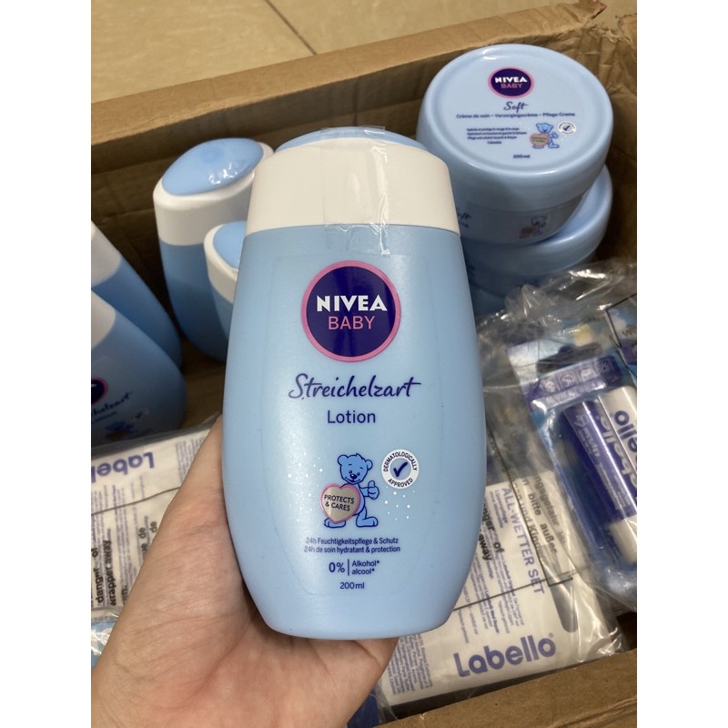 [Nội địa Đức] Lotion dưỡng ẩm Nivea Baby 200ml