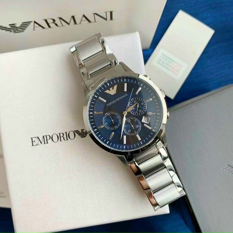 Đồng hồ nam Emporio - Armani nam 6 kim day thép đúc LUTOS VN