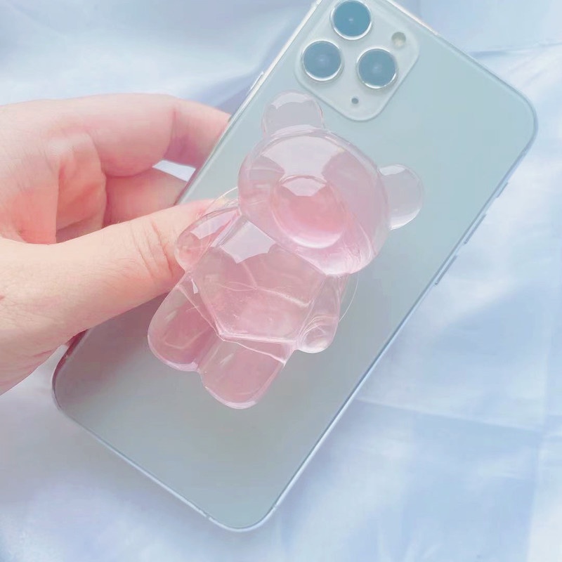 Giá Đỡ Điện Thoại Hình Chú Gấu 3D Xinh Xắn Cho for iphone &amp; Android