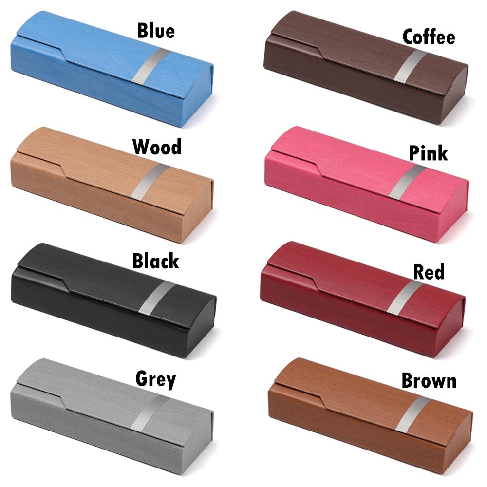 Hộp Bảo Vệ Mắt Kính Hình Chữ Nhật Vân Gỗ Độc Đáo