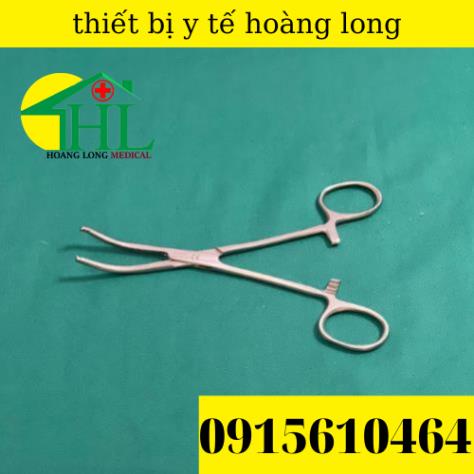 Panh Y Tế, Panh Gắp Phẫu Thuật, Pen Kẹp Y Tế, Panh Cong Có Mấu 14cm - Hàng Pakistan