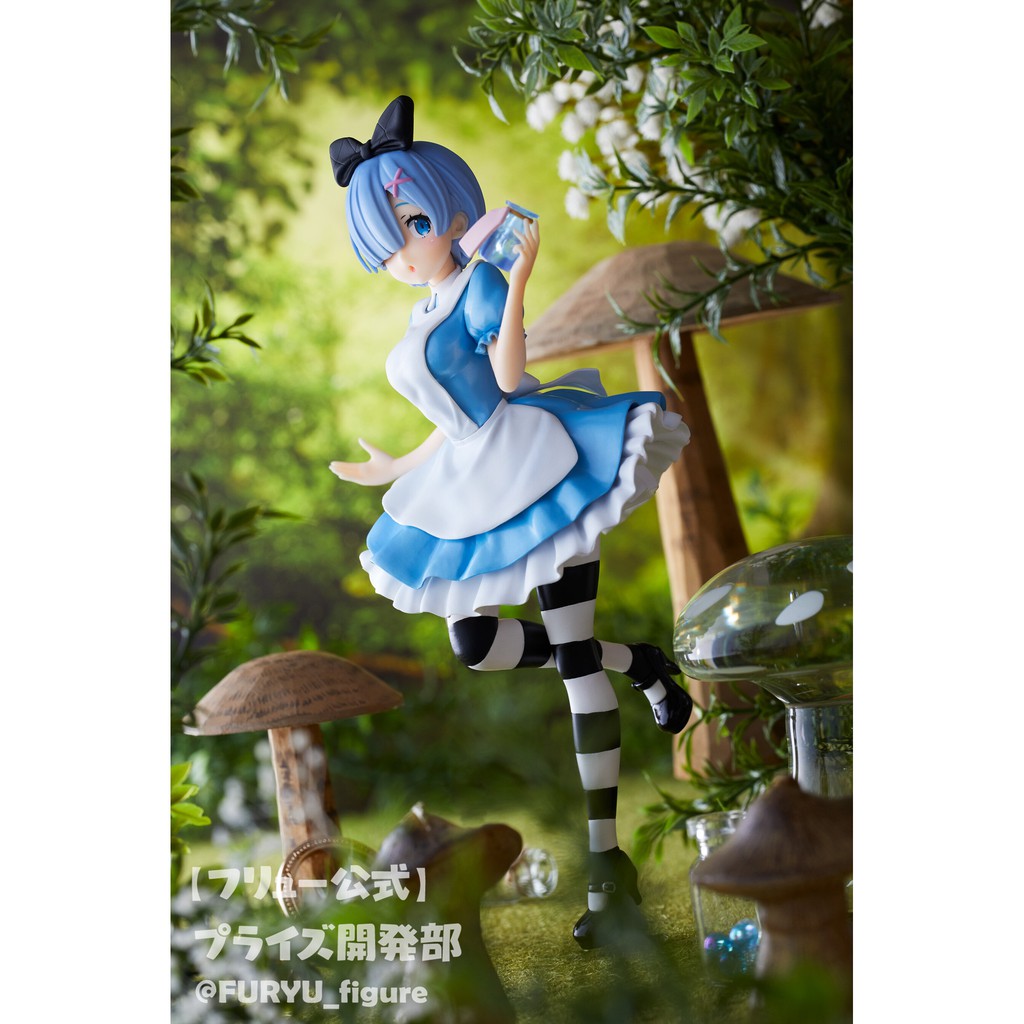 Mô Hình Figure Chính Hãng Anime Re:Zero, Rem, In Wonderland, FuRyu, Nhật Bản