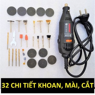 Máy mài mini cầm tay cực mạnh kèm 32 chi tiết