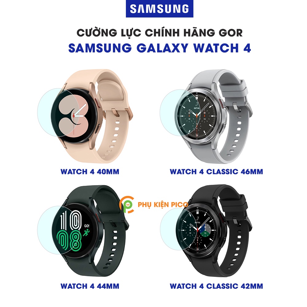 Cường lực Samsung Galaxy Watch 4 40mm 44mm / Watch 4 Classic 42mm 46mm chính hãng Gor - Dán màn hình đồng hồ Samsung