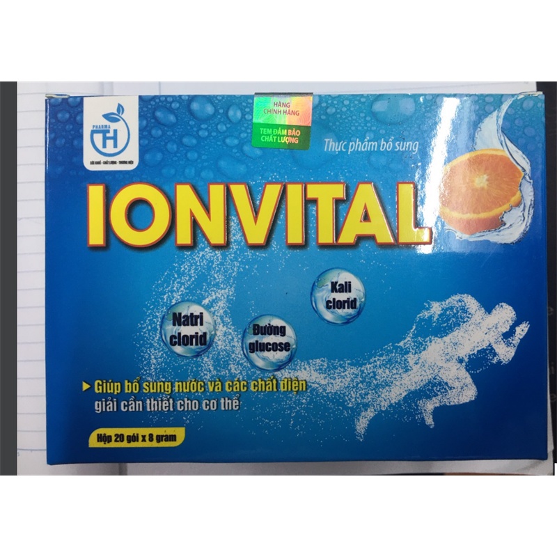 Bù nước IONVITAL - Bổ sung nước và chất điện giải cần thiết cho cơ thể hộp 20 gói