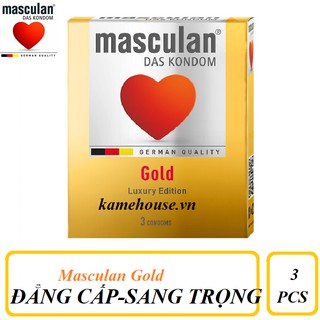 Bao Cao Su cao cấp Masculan Das Kondom Gold (3 Cái/ Hộp)