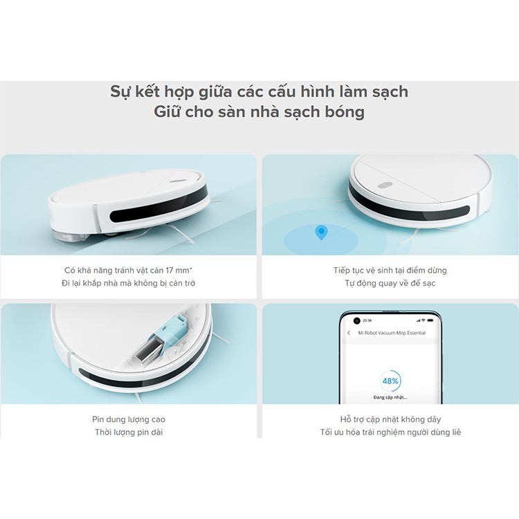 Robot hút bụi lau nhà Xiaomi Mi Robot Vacuum Mop 2 Lite - Bảo hành chính hãng 12 Tháng