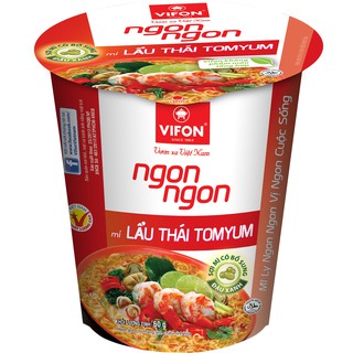 Thùng 24 Ly Mì Ngon Ngon Lẩu Thái Tomyum 60g Vifon
