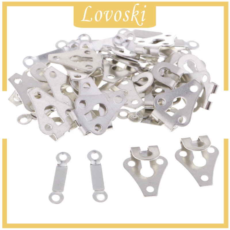 [Lovoski] Set 20 Móc May Vá Bằng Kim Loại Đồng Và Mắt Váy Quần Áo Lót