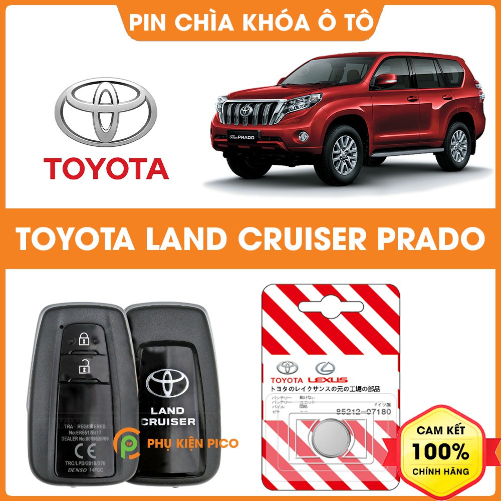 Pin chìa khóa ô tô Toyota Land Cruiser Prado chính hãng sản xuất công nghệ Nhật Bản – Pin chìa khóa Toyota Land Cruiser