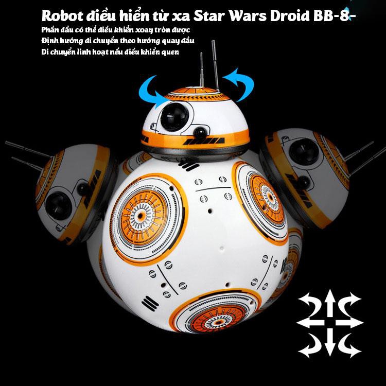 ROBOT ĐIỀU KHIỂN TỪ XA MẪU STAR WARS DROID BB-8 VUI NHỘN- Món quà giải trí cho bé