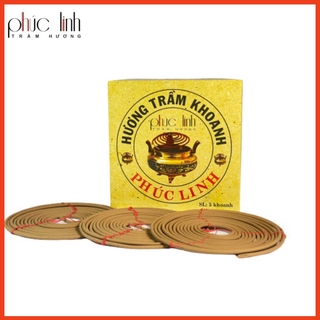 Nhang Khoanh Trầm Hương_72 giờ _ 5 Vòng _Trầm Hương Phúc Linh, CAM KẾT KHÔNG HƯƠNG LIỆU VÀ HÓA CHẤT.