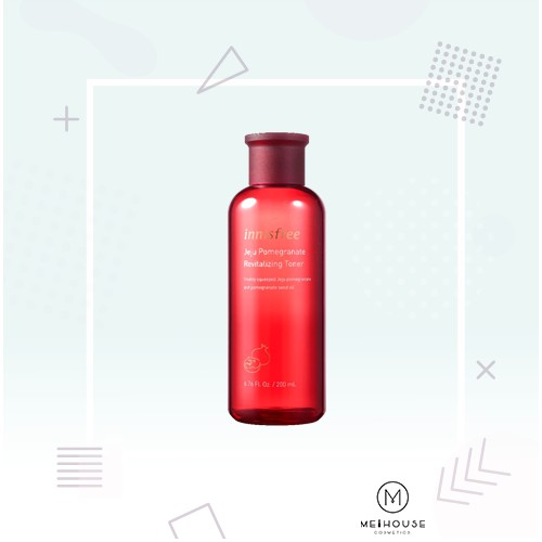 Nước Hoa Hồng Làm Sáng Da, Ngăn Ngừa Lão Hóa Chiết Xuất Từ Lựu Innisfree Jeju Pomegranate Revitalizing Toner 200ml