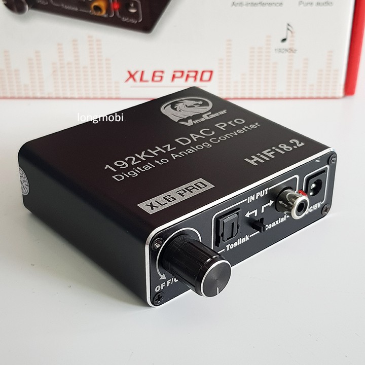 VinaGear XL6 Pro - Bộ Chuyển Âm Thanh Quang Học Sang AV Tích Hợp Tăng Âm