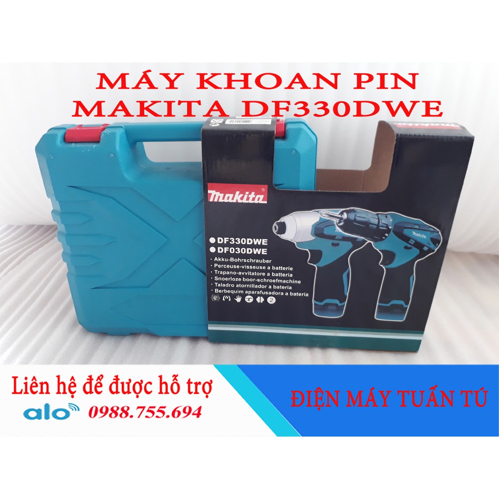 MÁY VẶN VÍT MAKITA-DF330DWE - CHẠY PIN 12V CỦ SẠC TO