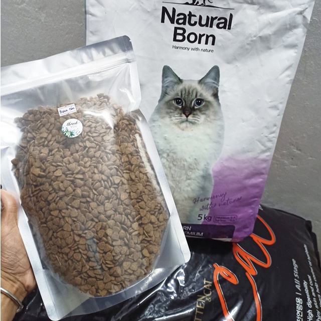 Hạt Natural Born cho mèo túi 1kg (Born tím)