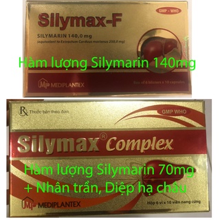 Giải độc gan Silymax Complex , Silymax F, mát gan, bổ gan