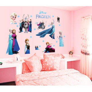 Decal Dán Tường Phòng Bé Hình Elsa Công Chúa Băng Giá Khổ 60x90cm