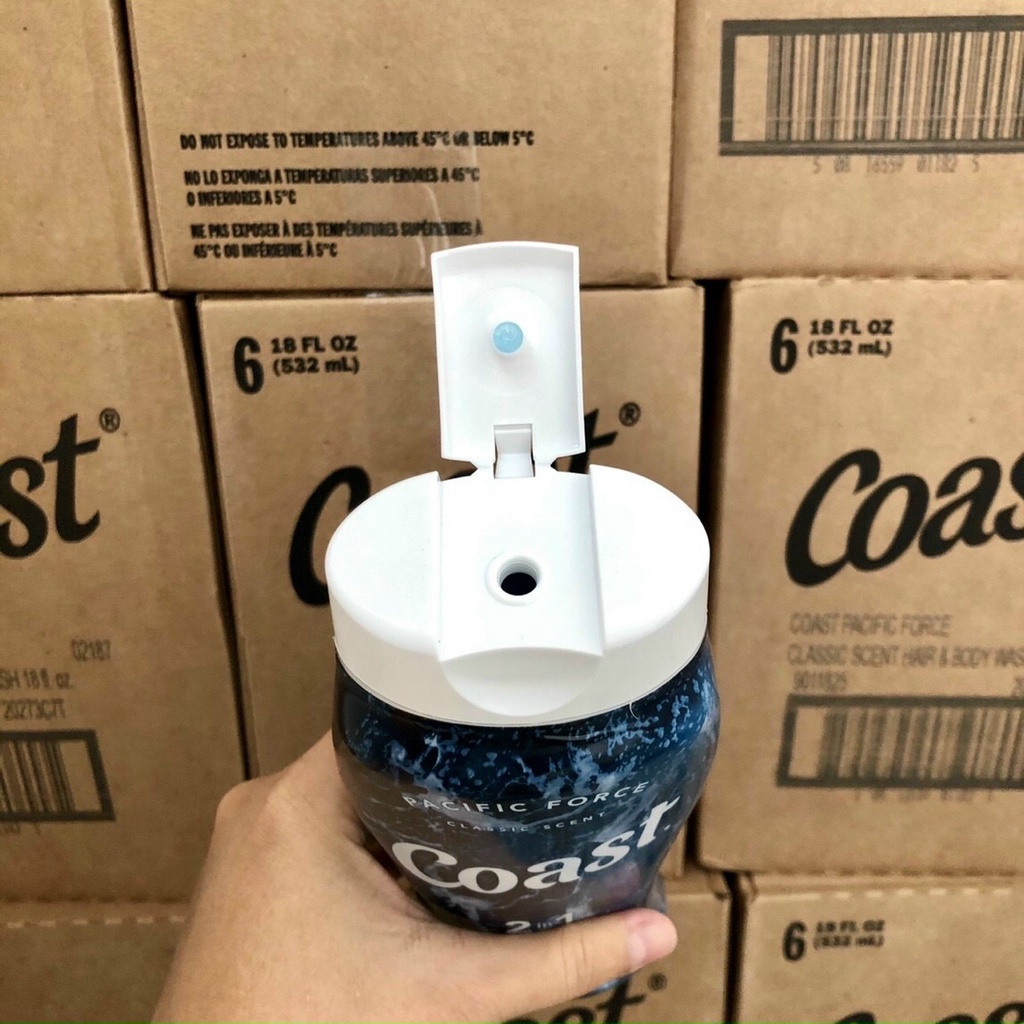 ❤️  [Quận 3] Sale Sữa Tắm Gội Nam Coast 2in1 Hair Body Wash Mỹ 532ml Thơm Sạch Mềm Da | BigBuy360 - bigbuy360.vn