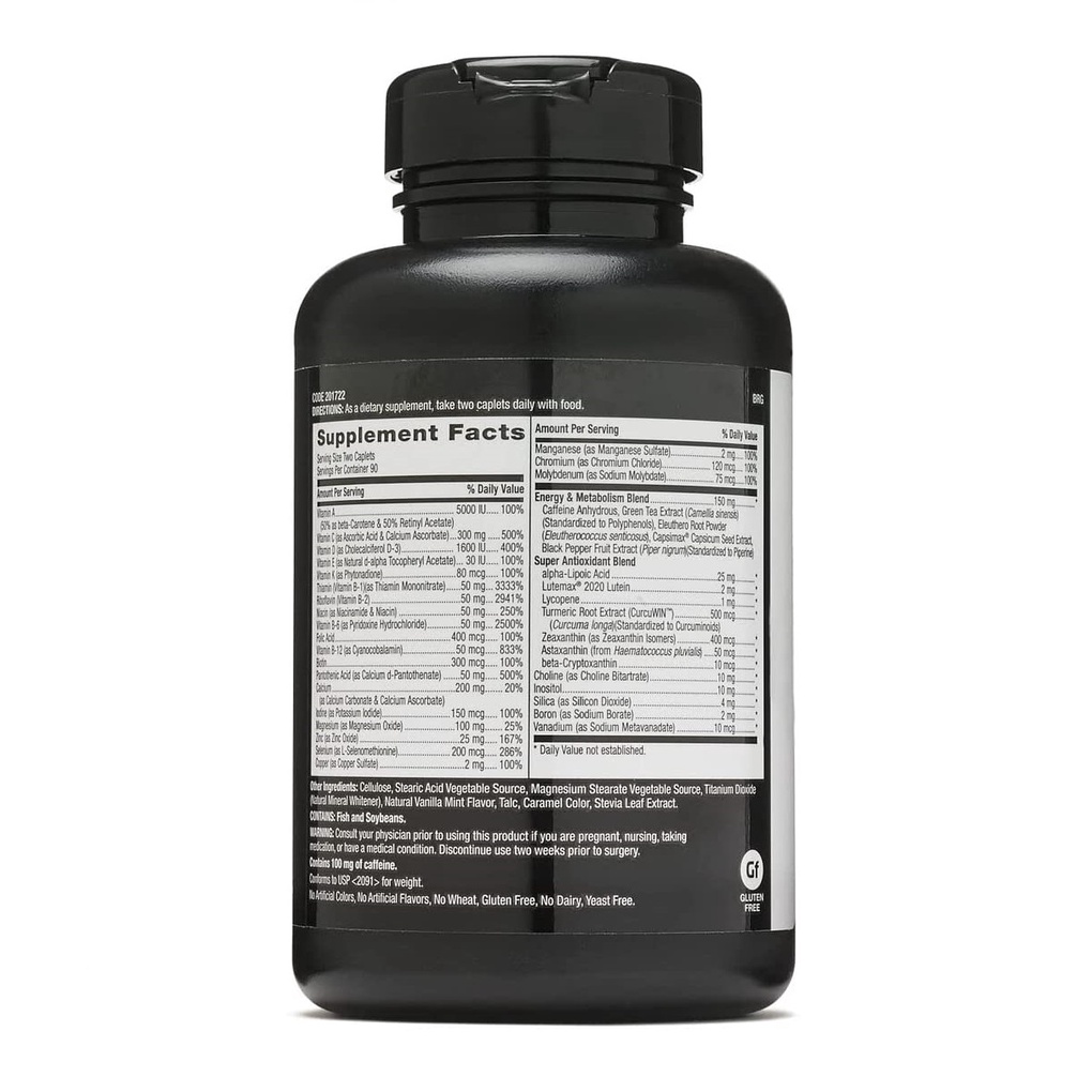 GNC Mega Men Energy And Metabolism - Viên uống giúp tăng năng lượng và tăng cường trao đổi chất cho nam giới 180 viên