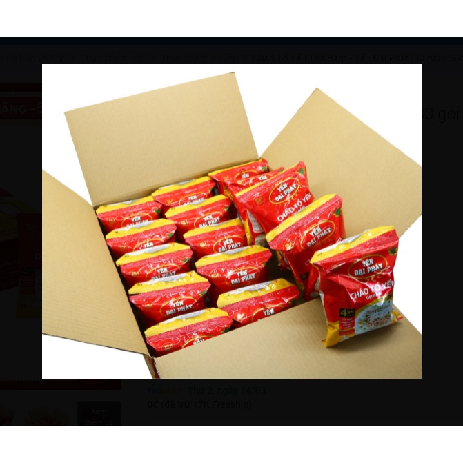 Cháo Tổ Yến Thịt Bằm / Yến Đại Phát (gói)
