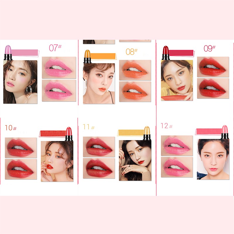 Set 12 thỏi son mini dưỡng ẩm Maycreate nhiều màu_FG017 | BigBuy360 - bigbuy360.vn