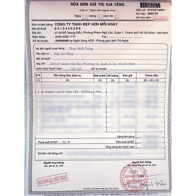 Nước uống đẹp da collagen liquid hộp 30 ống mỹ date 2024