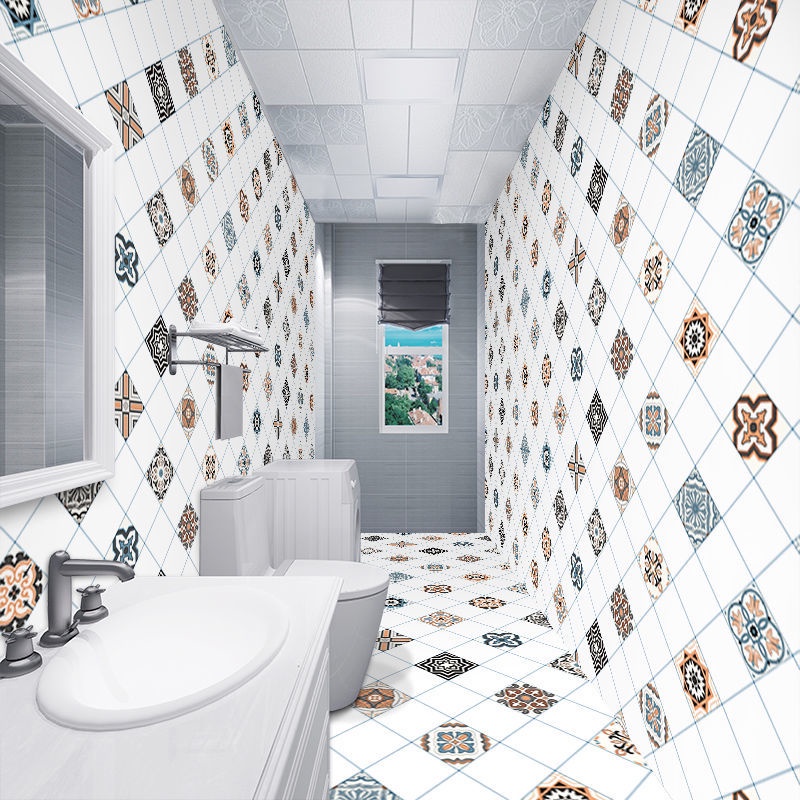 Miếng Dán Sàn Nhà Dày Dặn Chống Trượt Chống Thấm Nước Cho Nhà Tắm/Nhà Bếp