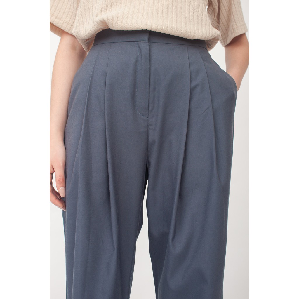 Quần Dài Vải Nhung Màu Xanh Dương Thời Trang Trẻ Trung | BigBuy360 - bigbuy360.vn