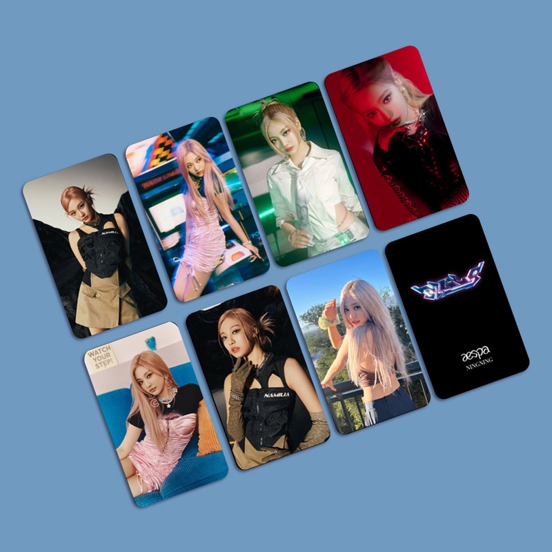 Set 7 Tấm Thẻ Hình Các Thành Viên Nhóm Nhạc Kpop Aespa