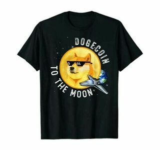 Áo thun in hình Dogecoin To The Moon Doge Hodl Rocket Crypto Meme